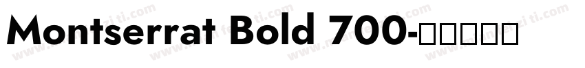 Montserrat Bold 700字体转换